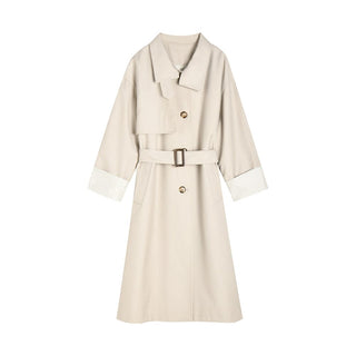 Belted Long Trench Coat - Sofia Romano