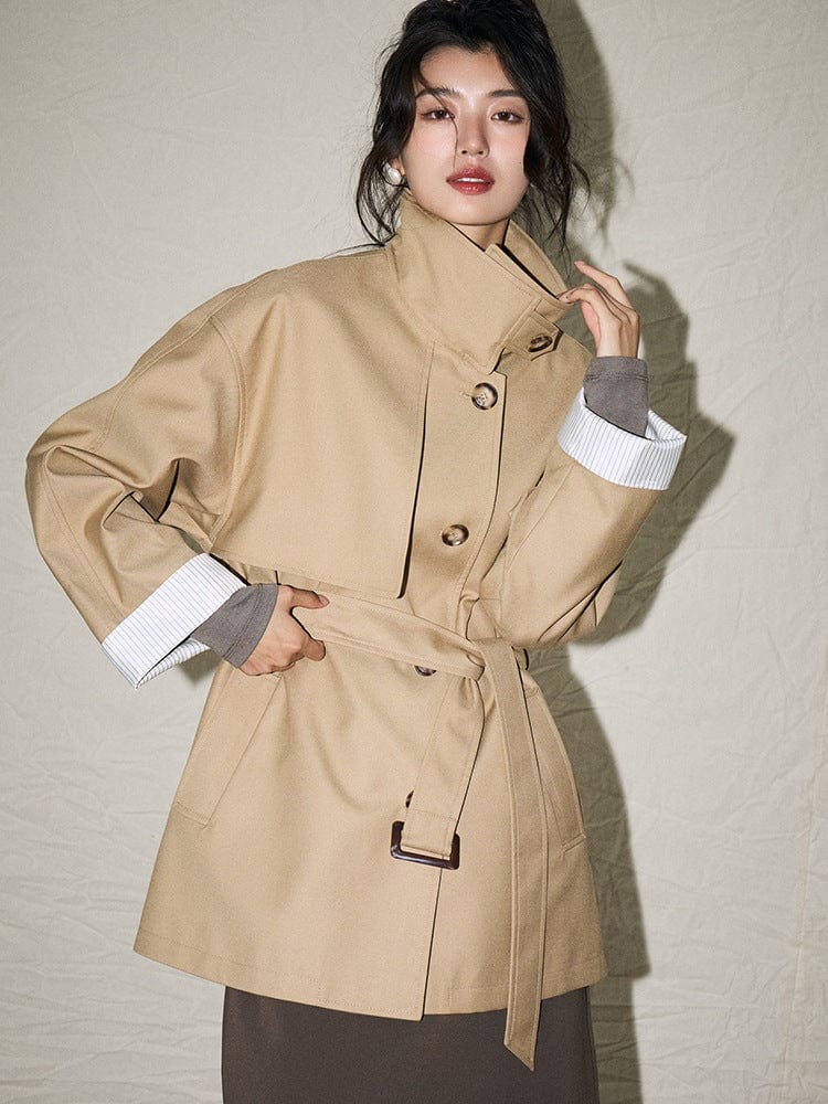 Belted Trench Coat - Sofia Romano