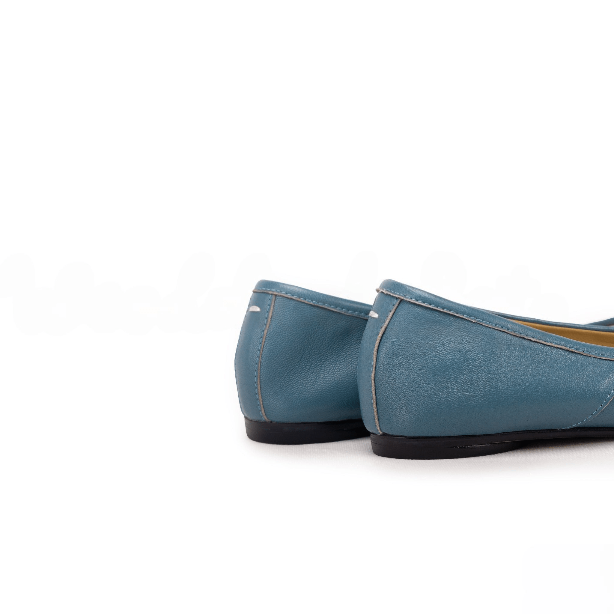 Blue Leather Split - Toe Tabi Sandals - Sofia Romano