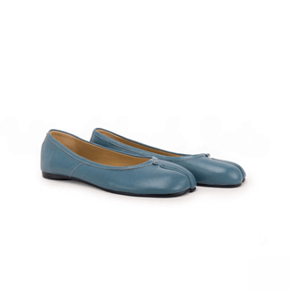 Blue Leather Split - Toe Tabi Sandals - Sofia Romano