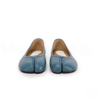 Blue Leather Split - Toe Tabi Sandals - Sofia Romano