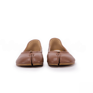 Brown Leather Split - Toe Sandals - Sofia Romano