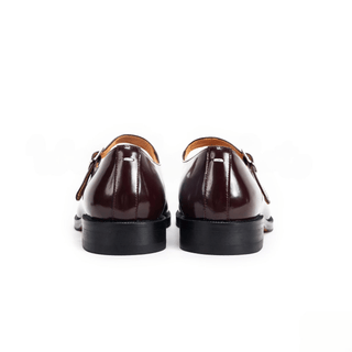 Burgundy Leather Tabi Shoes - Sofia Romano