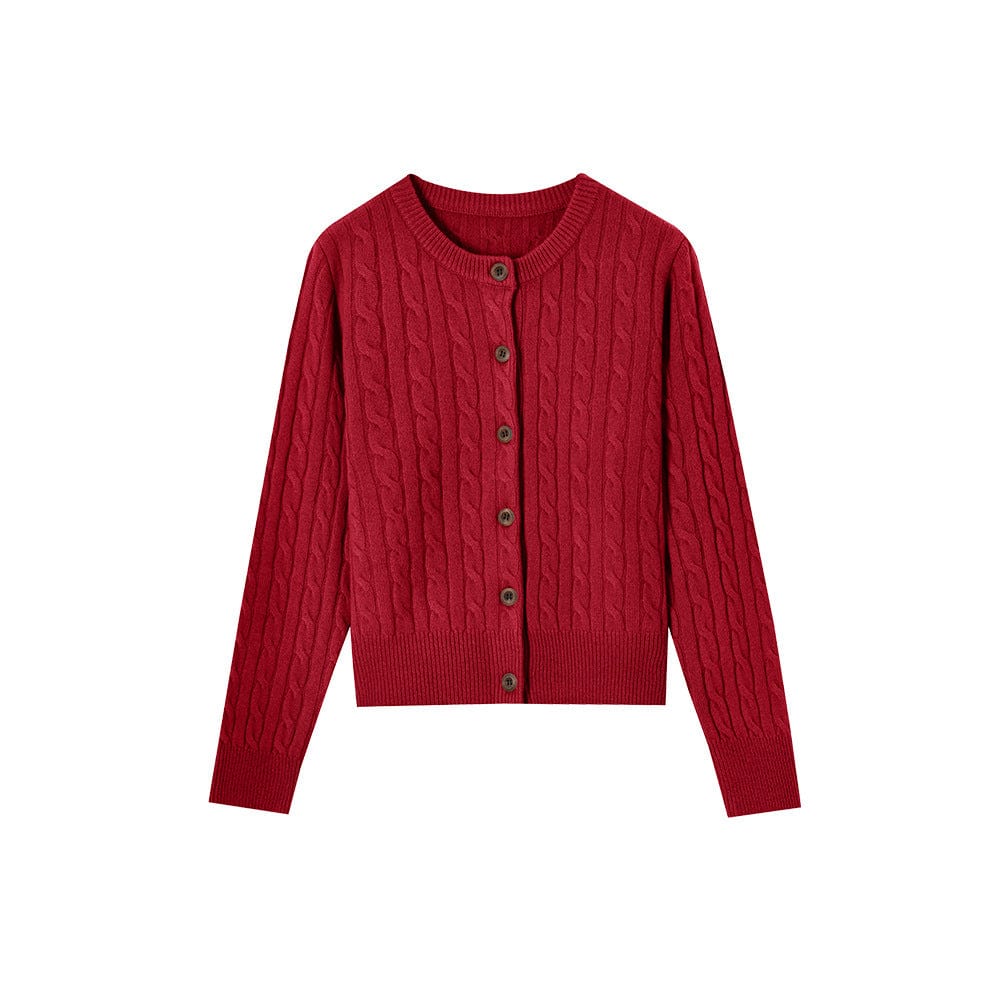 Cable Knit Cardigan - Sofia Romano