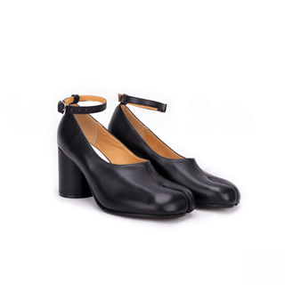 Calf Leather Tabi Pumps Heel - Sofia Romano