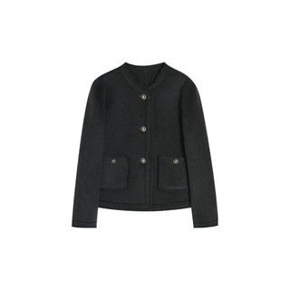 Classic Wool Blend Jacket - Sofia Romano