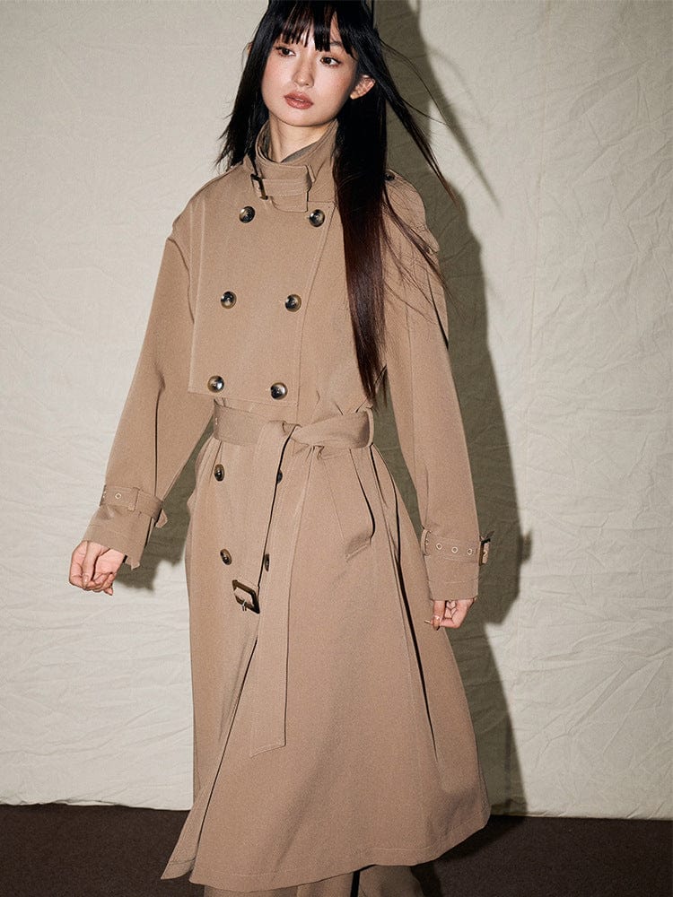 Double - Breasted Trench Coat - Sofia Romano