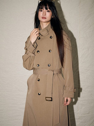 Double - Breasted Trench Coat - Sofia Romano