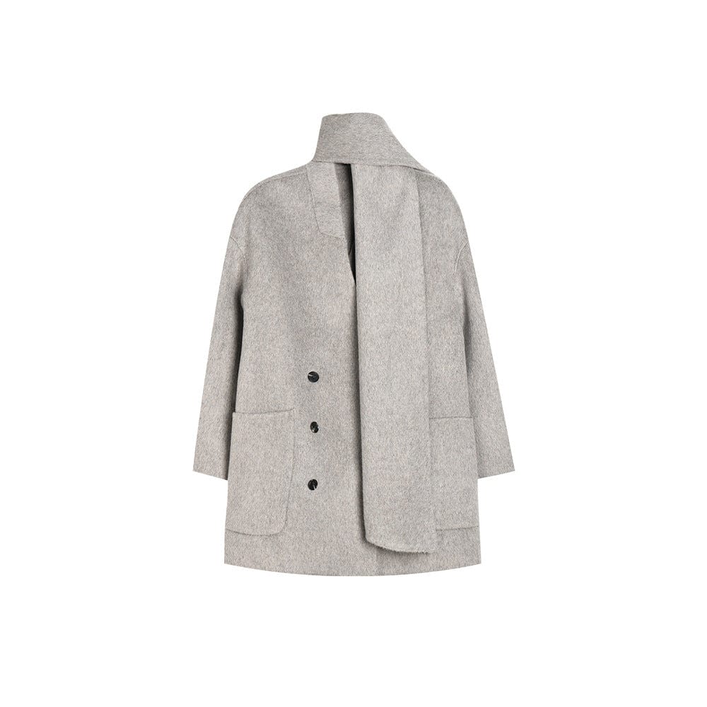 Double - Breasted Wool Coat - Sofia Romano