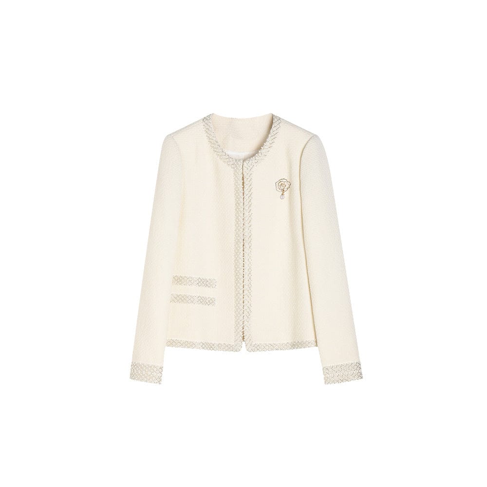 Elegant Pearl - Embellished Jacket - Sofia Romano