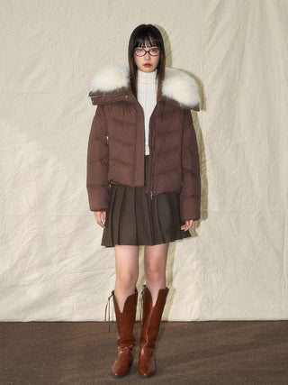 Fur Collar Down Jacket - Sofia Romano