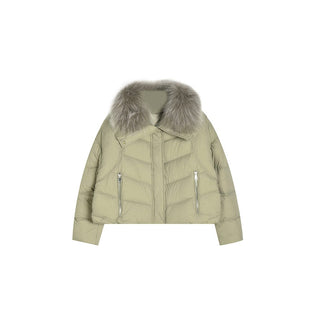 Fur Collar Down Jacket - Sofia Romano