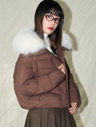 Fur Collar Down Jacket - Sofia Romano