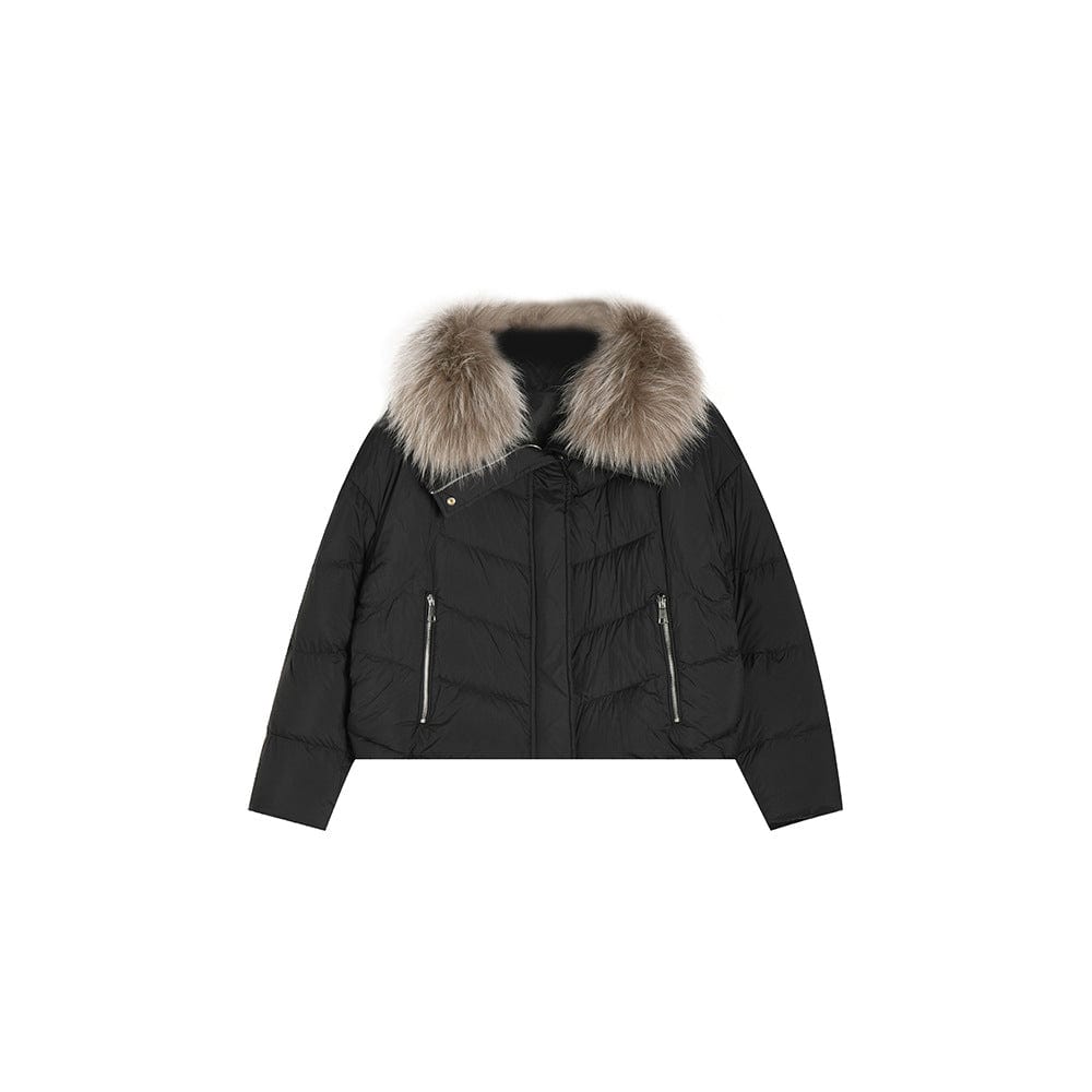 Fur Collar Down Jacket - Sofia Romano