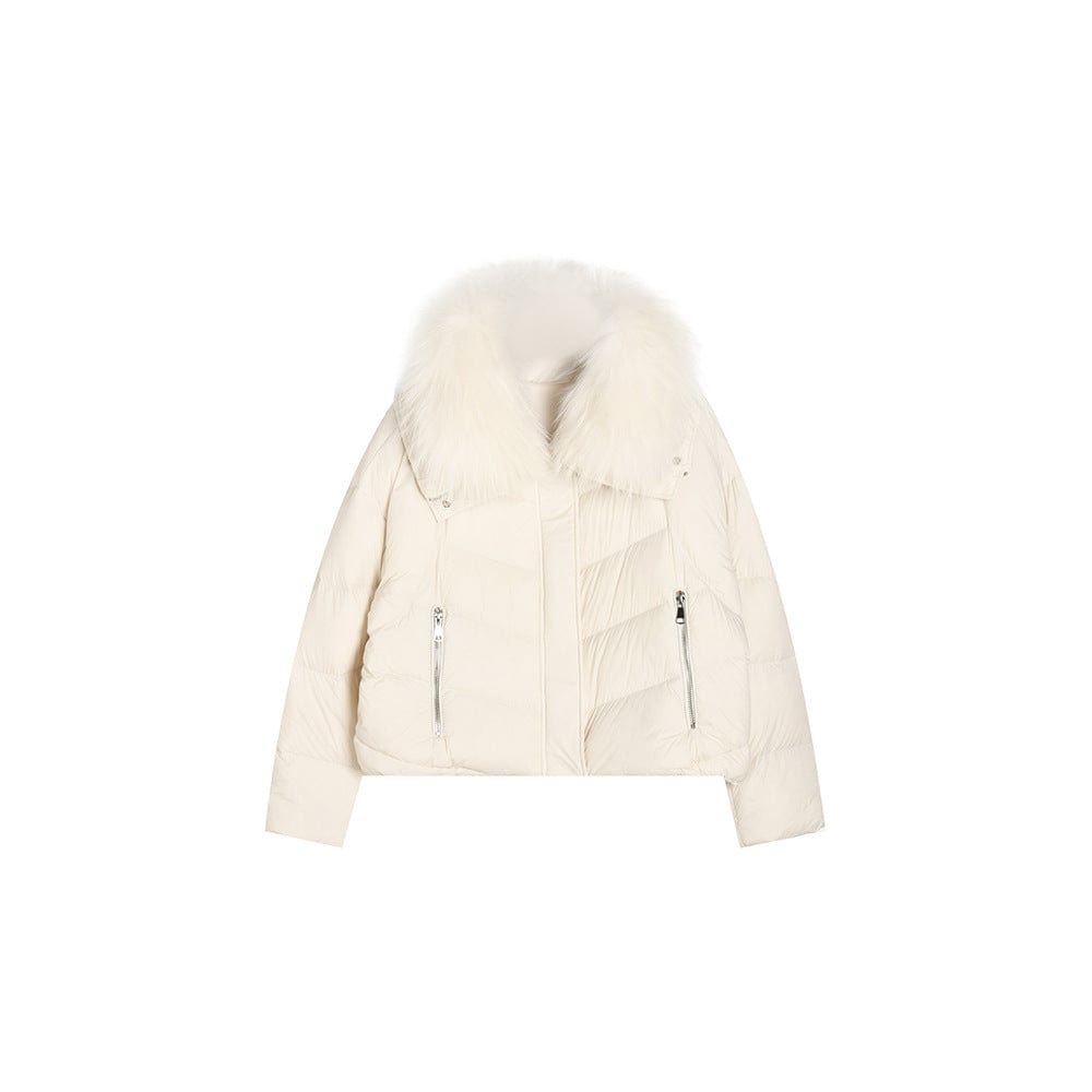 Fur Collar Down Jacket - Sofia Romano