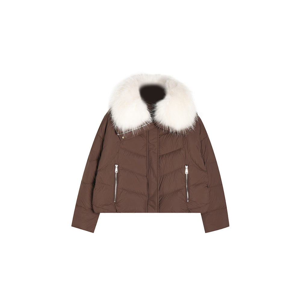 Fur Collar Down Jacket - Sofia Romano