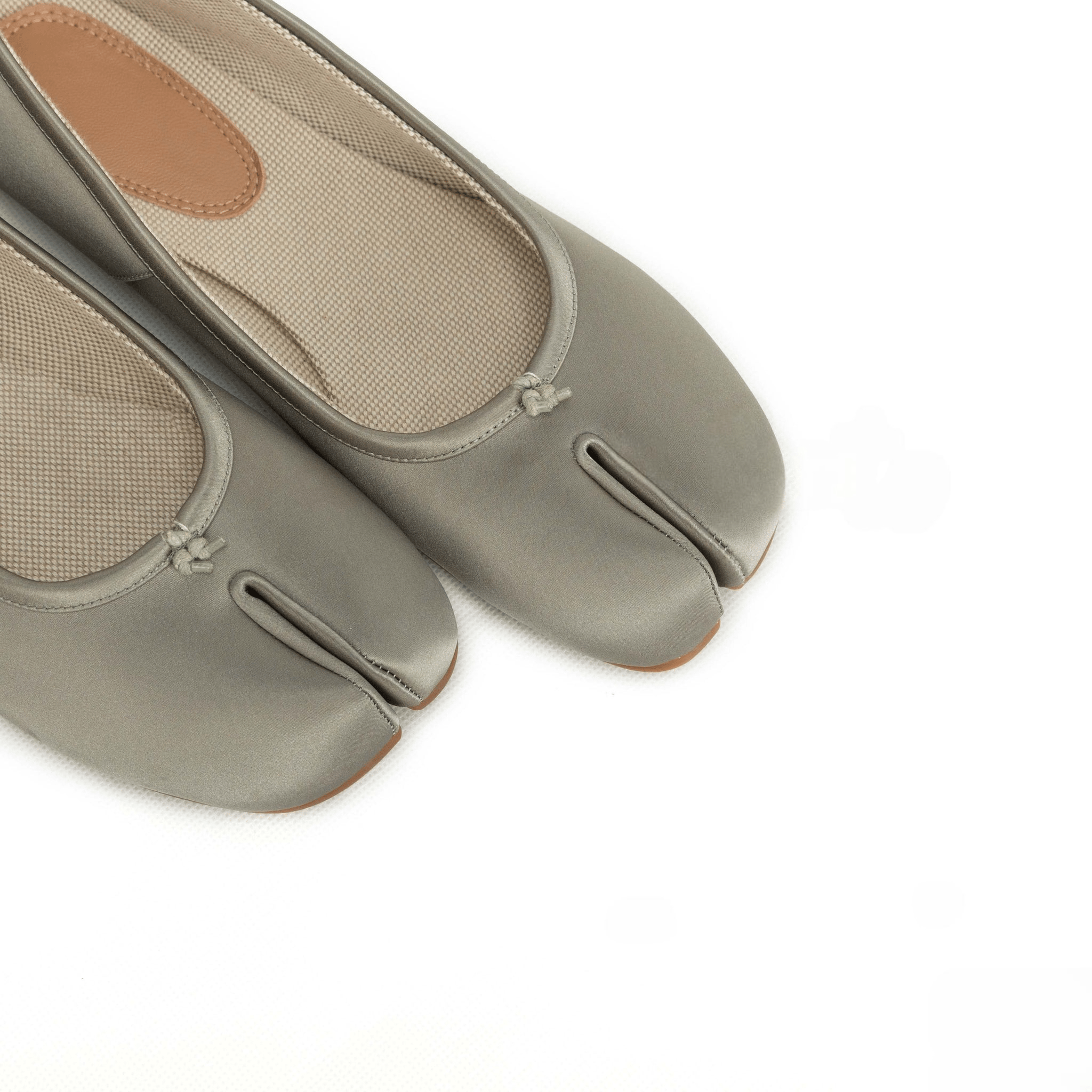 Grey Split - Toe Tabi Ballerinas - Sofia Romano