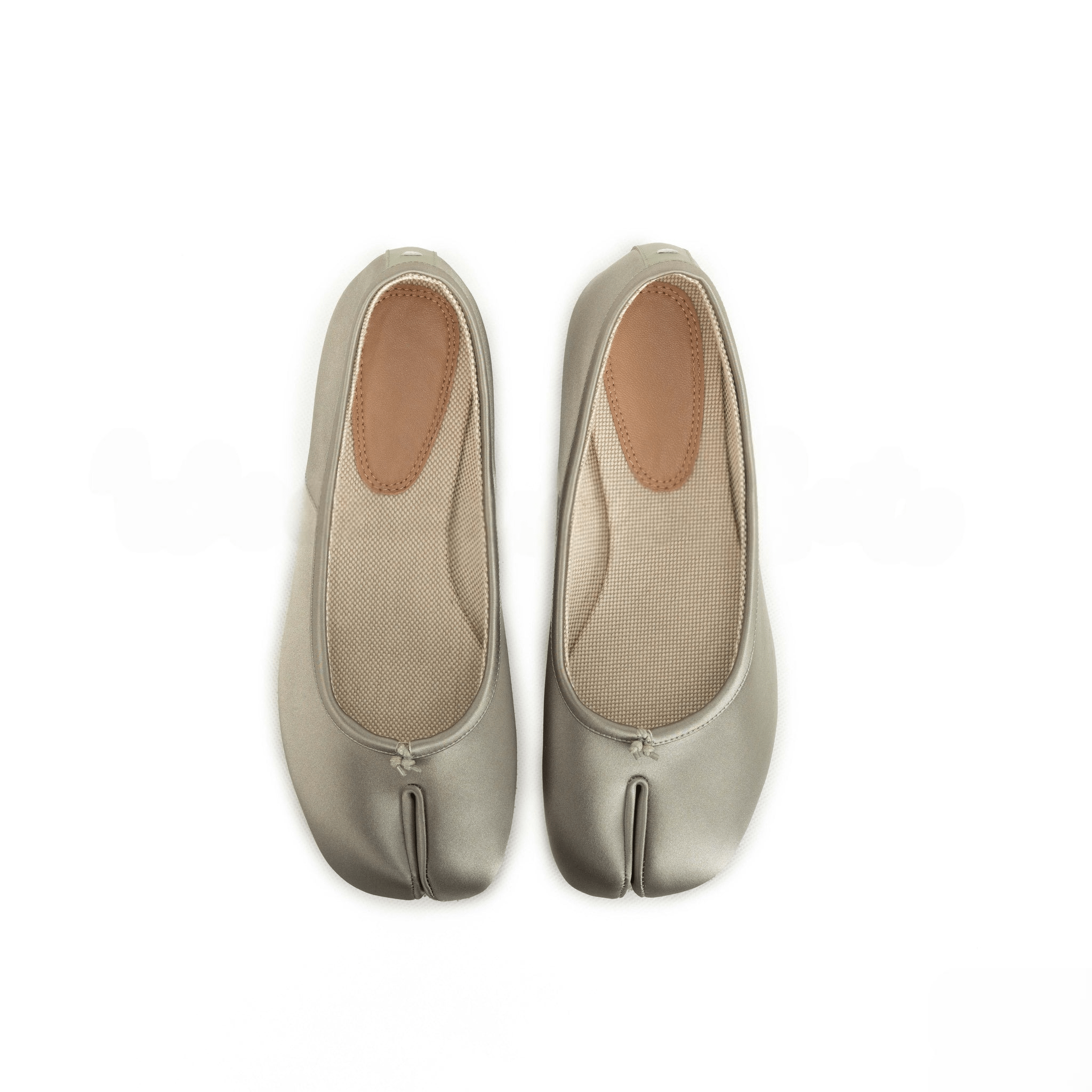 Grey Split - Toe Tabi Ballerinas - Sofia Romano