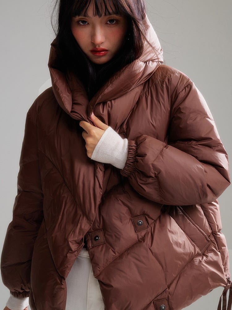 Hooded Down Jacket - Sofia Romano