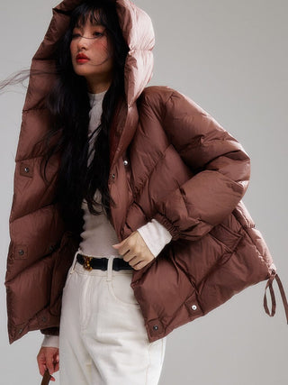 Hooded Down Jacket - Sofia Romano