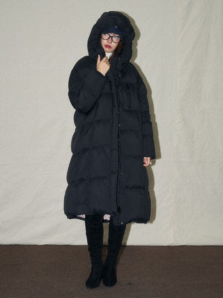 Hooded Long Puffer Jacket - Sofia Romano