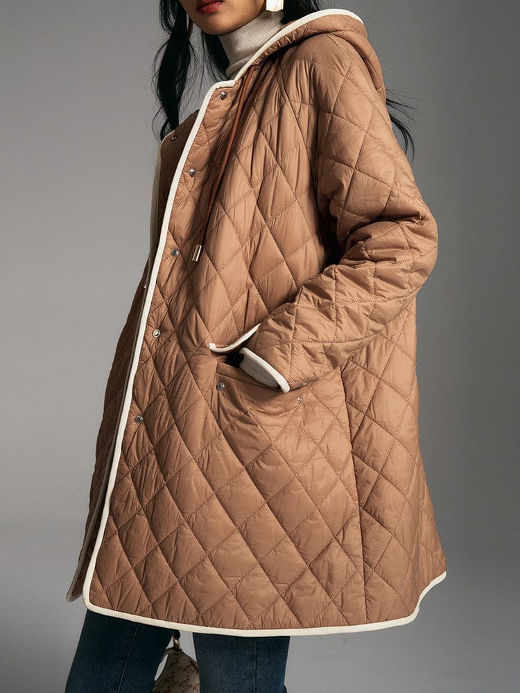 Hooded Quilted Coat - Sofia Romano