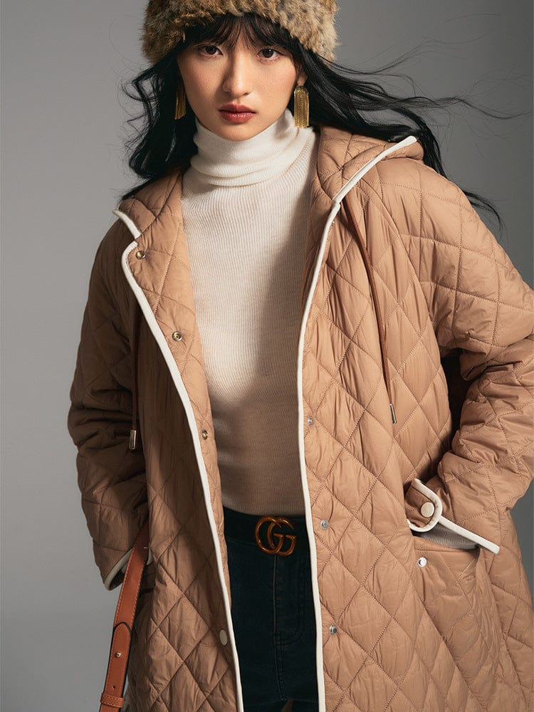 Hooded Quilted Coat - Sofia Romano