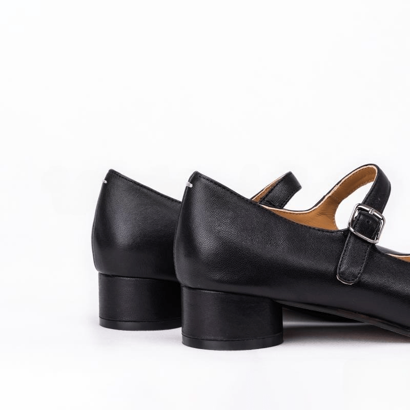 Ivory Slip - On Mules with Back Strap - Sofia Romano