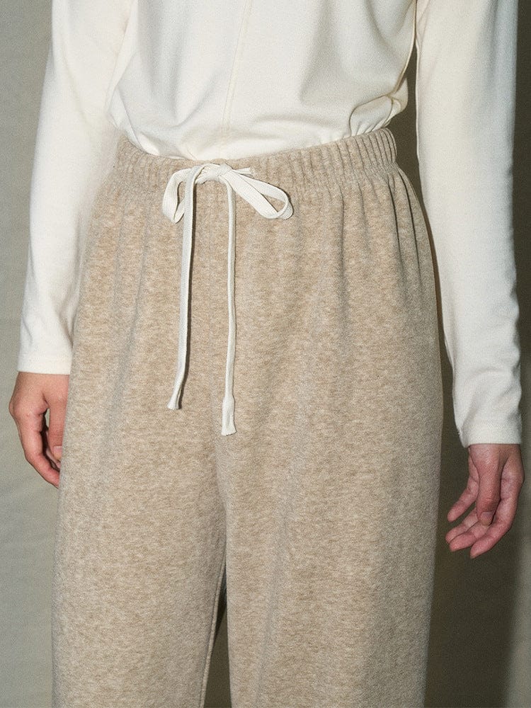 Loose Drawstring Knit Pants - Sofia Romano