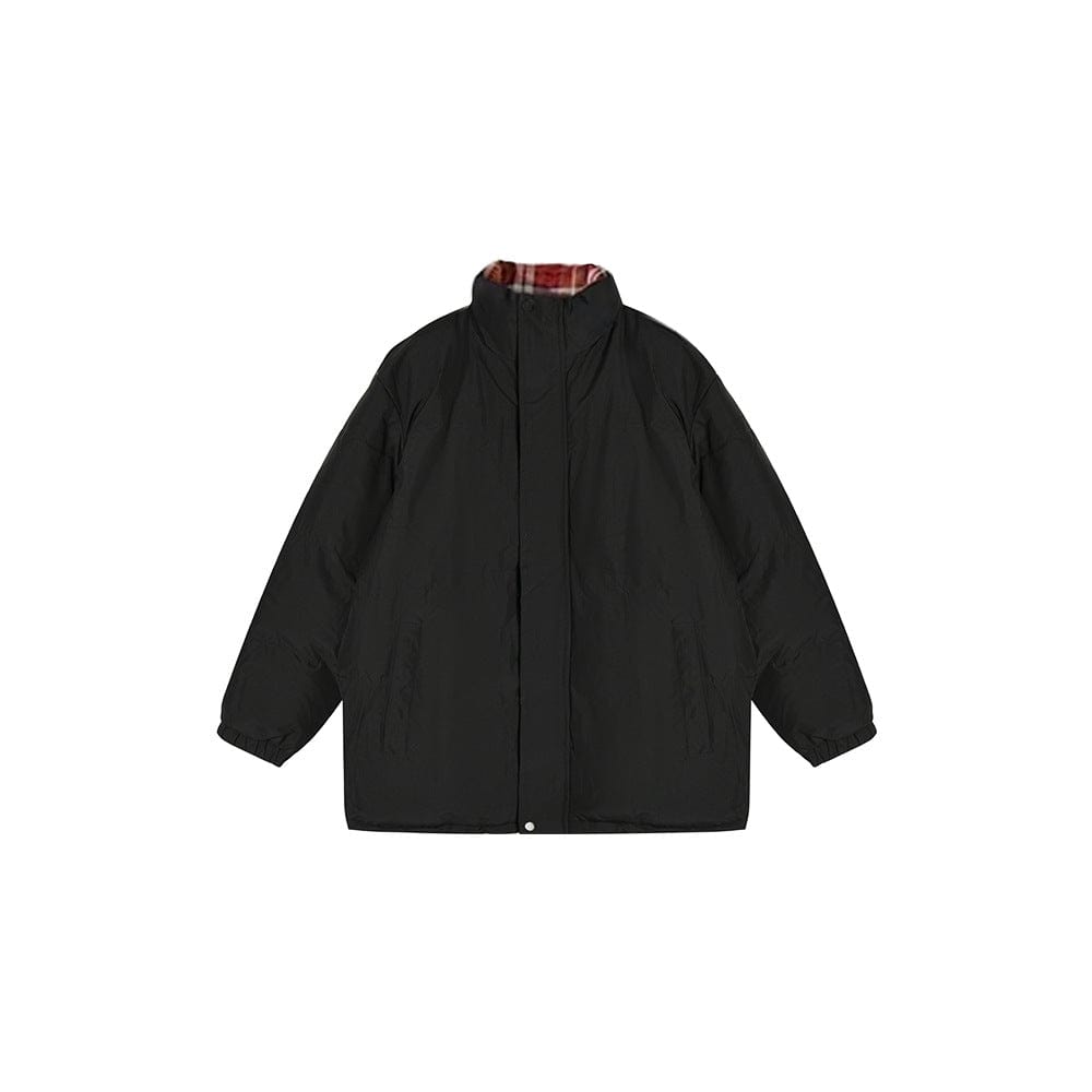 Padded Black Long Jacket - Sofia Romano