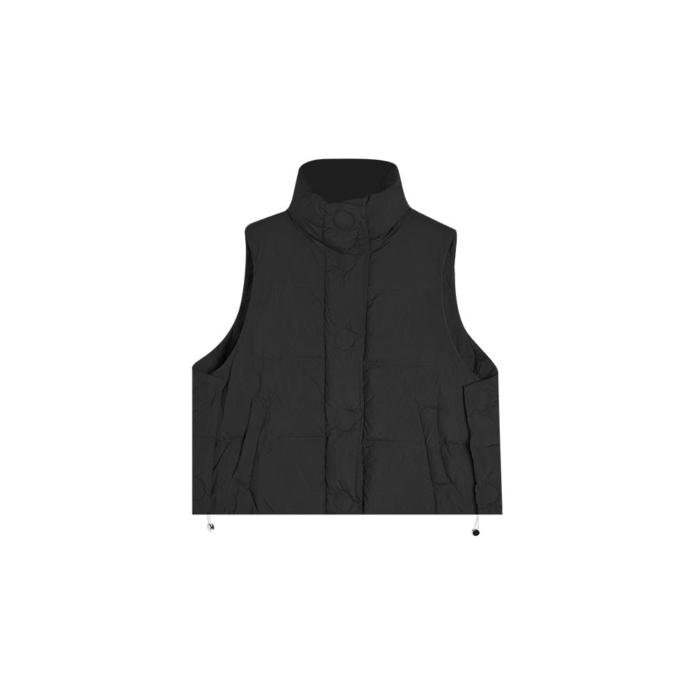 Padded Stand Collar Vest - Sofia Romano