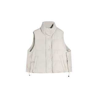 Padded Stand Collar Vest - Sofia Romano