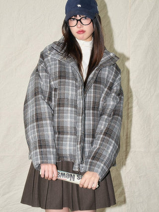 Plaid Down Jacket - Sofia Romano