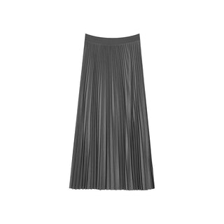 Pleated A - Line Midi Skirt - Sofia Romano