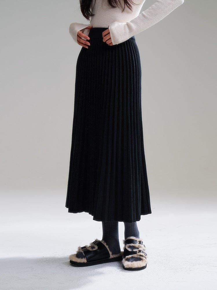 Pleated Midi Skirt - Sofia Romano