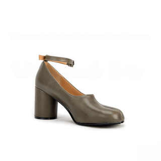 Premium Leather Tabi Pumps Heel - Sofia Romano