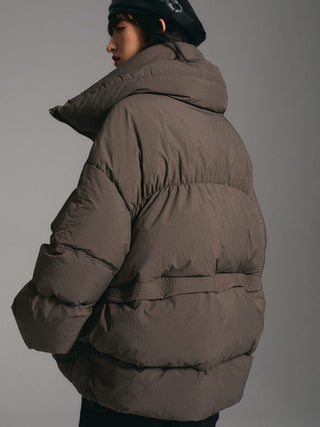 Puffer Jacket with High Collar - Sofia Romano