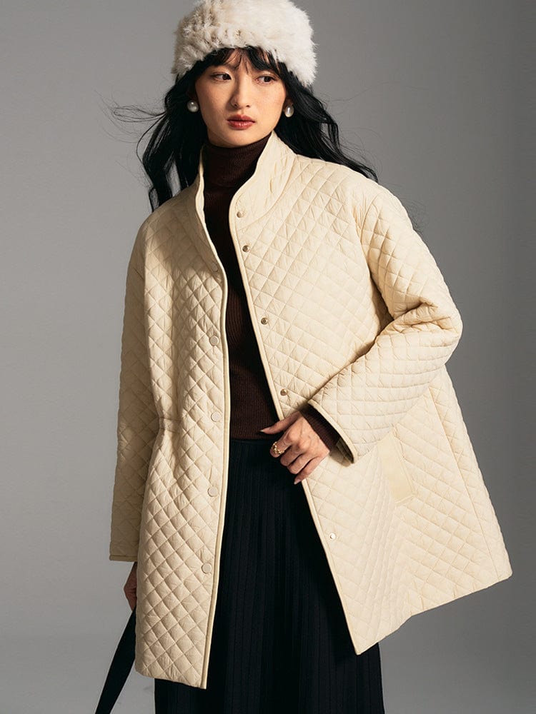 Quilted Mid - Length Jacket - Sofia Romano