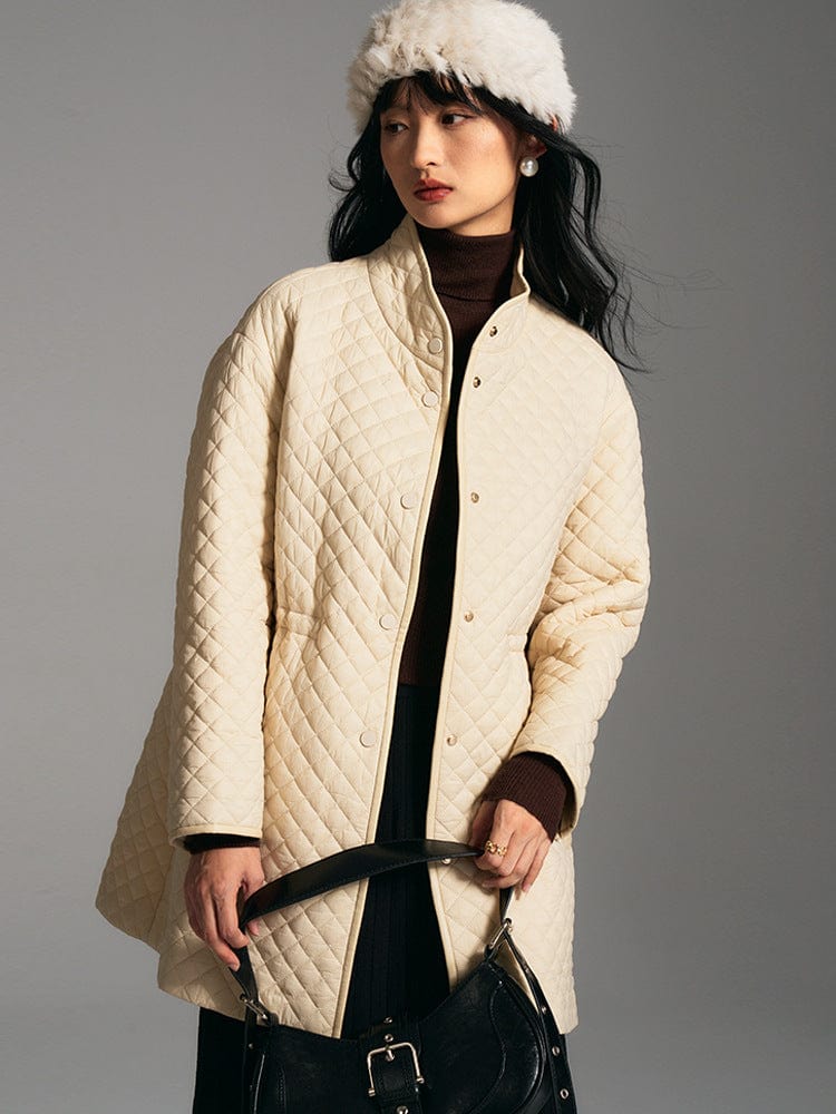 Quilted Mid - Length Jacket - Sofia Romano