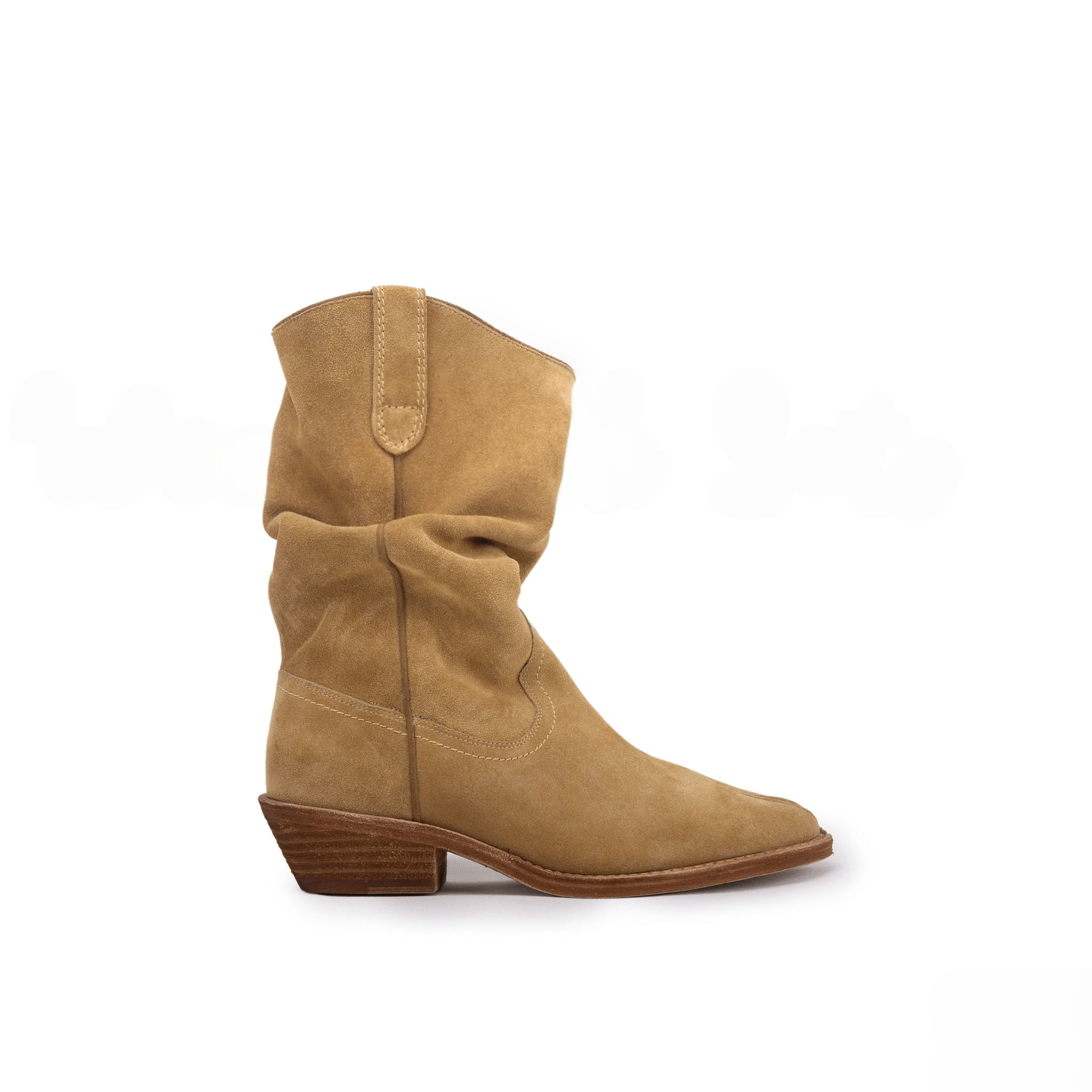 Split - Toe Western Leather Boots - Sofia Romano