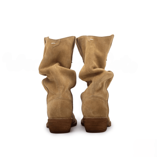 Split - Toe Western Leather Boots - Sofia Romano