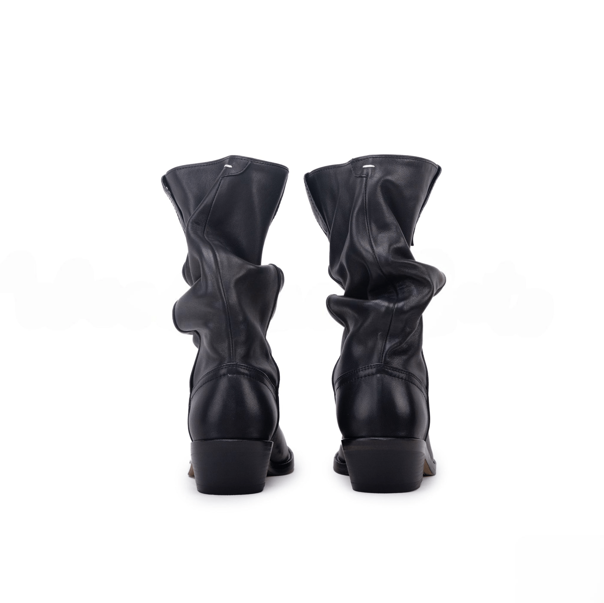 Split - Toe Western Tabi Leather Boots - Sofia Romano