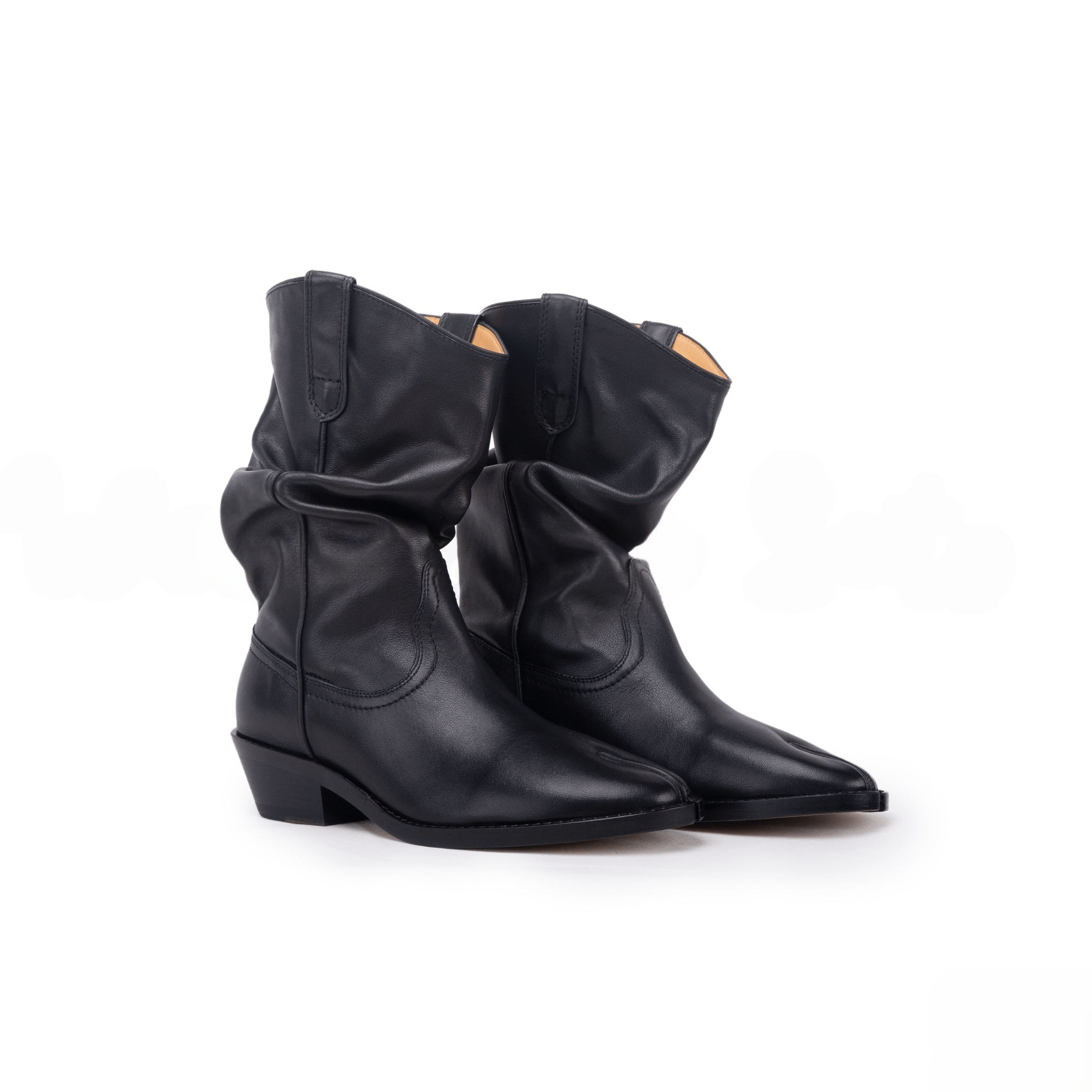 Split - Toe Western Tabi Leather Boots - Sofia Romano