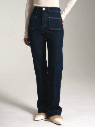 Straight - Leg High - Waist Jeans - Sofia Romano