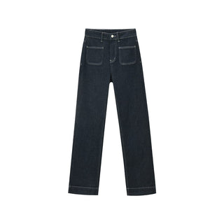 Straight - Leg High - Waist Jeans - Sofia Romano