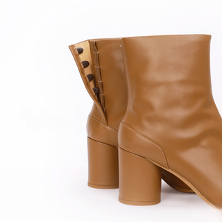 Tabi Split - Toe Leather Boots 8cm Heel - Sofia Romano