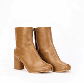 Tabi Split - Toe Leather Boots 8cm Heel - Sofia Romano