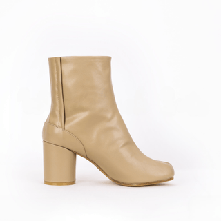 Tabi Split - Toe Leather Boots Beige - Sofia Romano