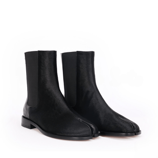 Tabi Split - Toe Leather Horse Hair Boots - Sofia Romano