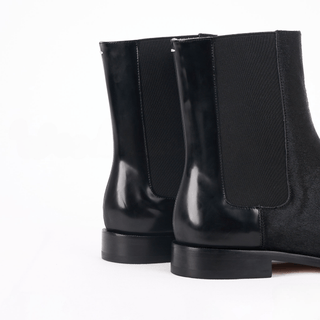 Tabi Split - Toe Leather Horse Hair Boots - Sofia Romano